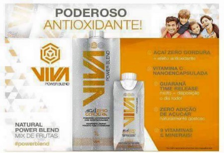 O poderoso complexo antioxidante com o exclusivo Açaí Zero Gordura. Para o organismo uma poderosa nutrição! 